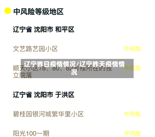 辽宁昨日疫情情况/辽宁昨天疫情情况-第2张图片