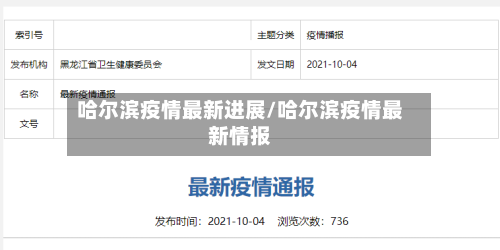 哈尔滨疫情最新进展/哈尔滨疫情最新情报-第3张图片
