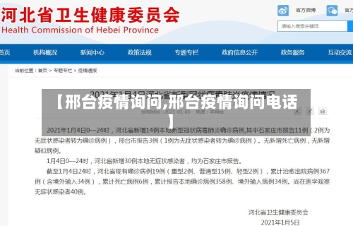 【邢台疫情询问,邢台疫情询问电话】-第2张图片