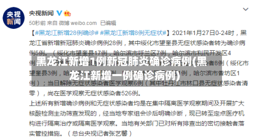 黑龙江新增1例新冠肺炎确诊病例(黑龙江新增一例确诊病例)-第2张图片